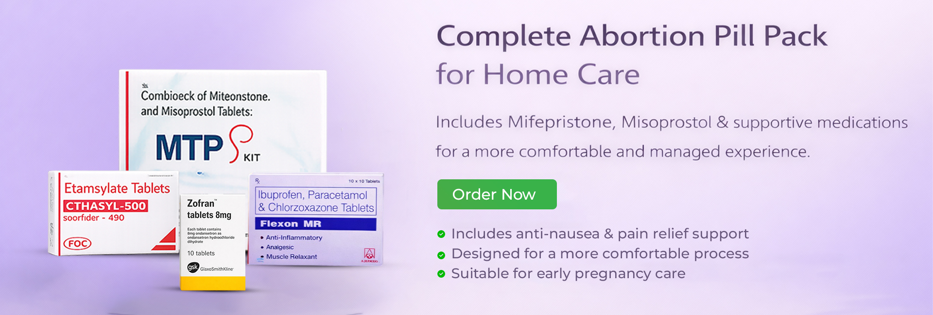 Complete Abortion Pill Pack for Home Care – desktop banner