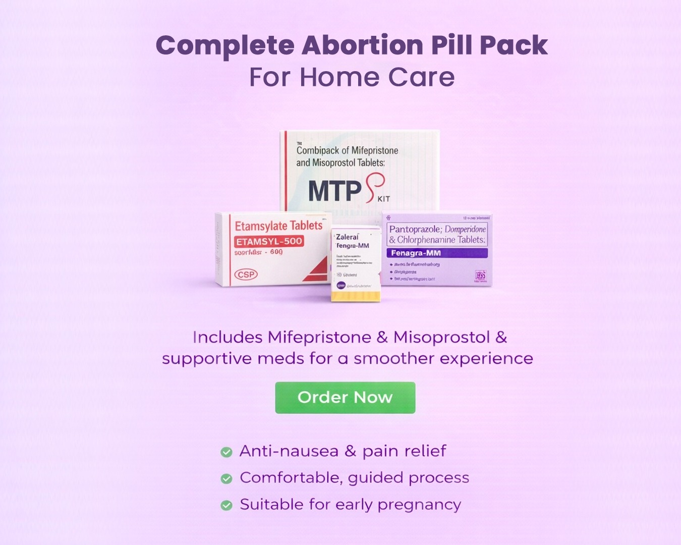 Complete Abortion Pill Pack for Home Care – mobile banner